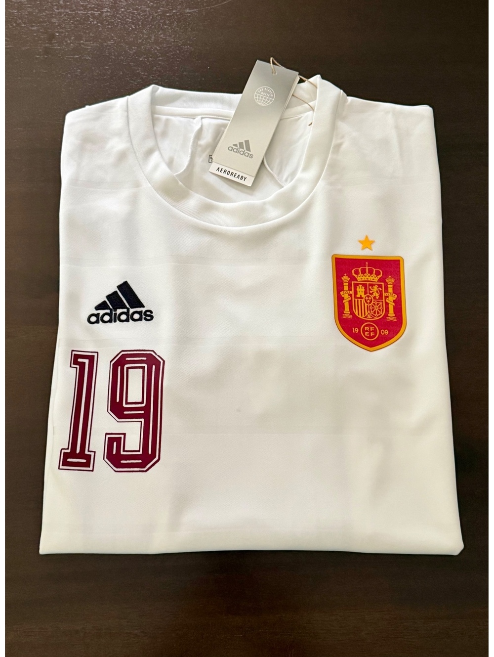 Lamine Yamal Spain Adidas White and Maroon details 2XL - Picture 3 of 8